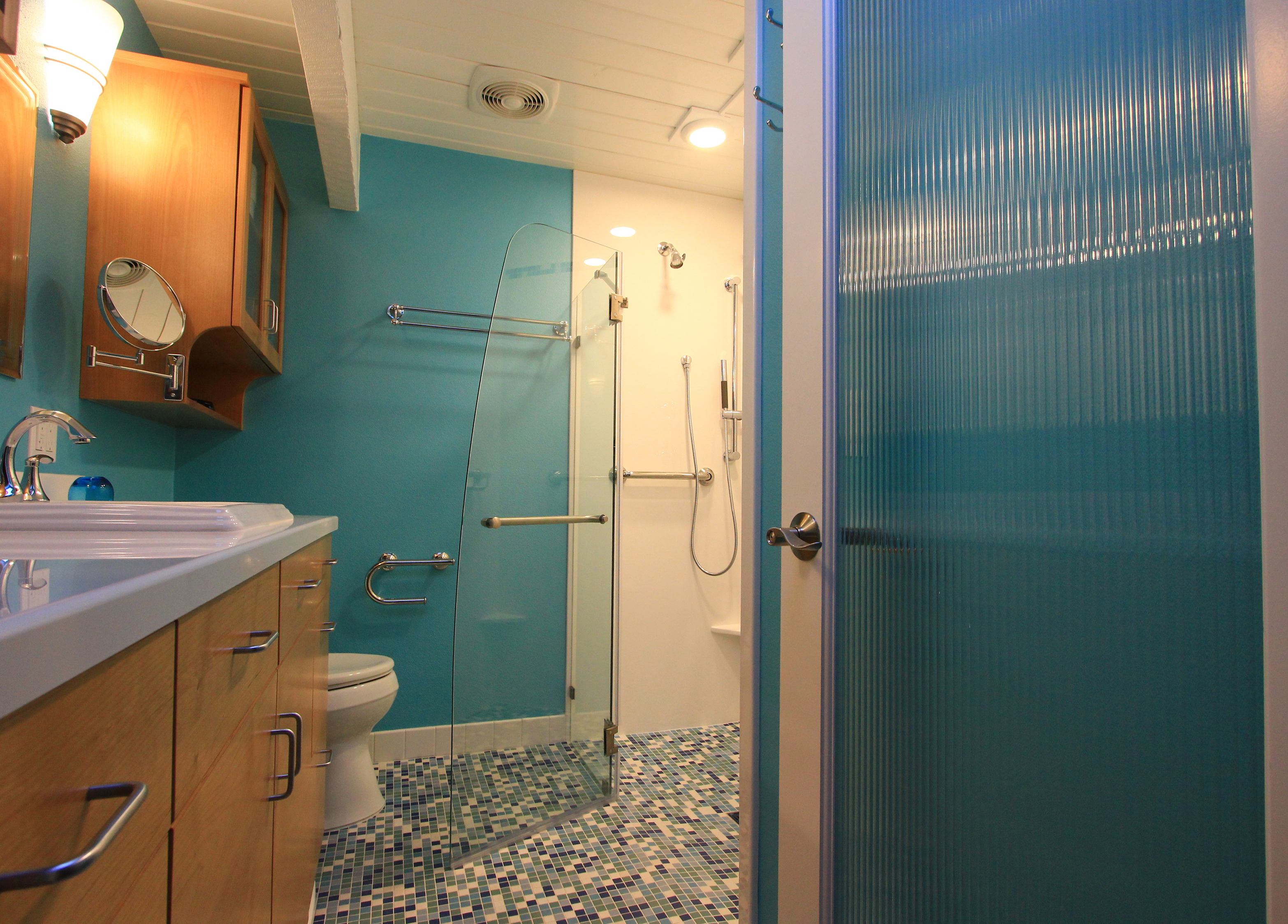 Ocean Themed Accessible Bathroom G. Christianson