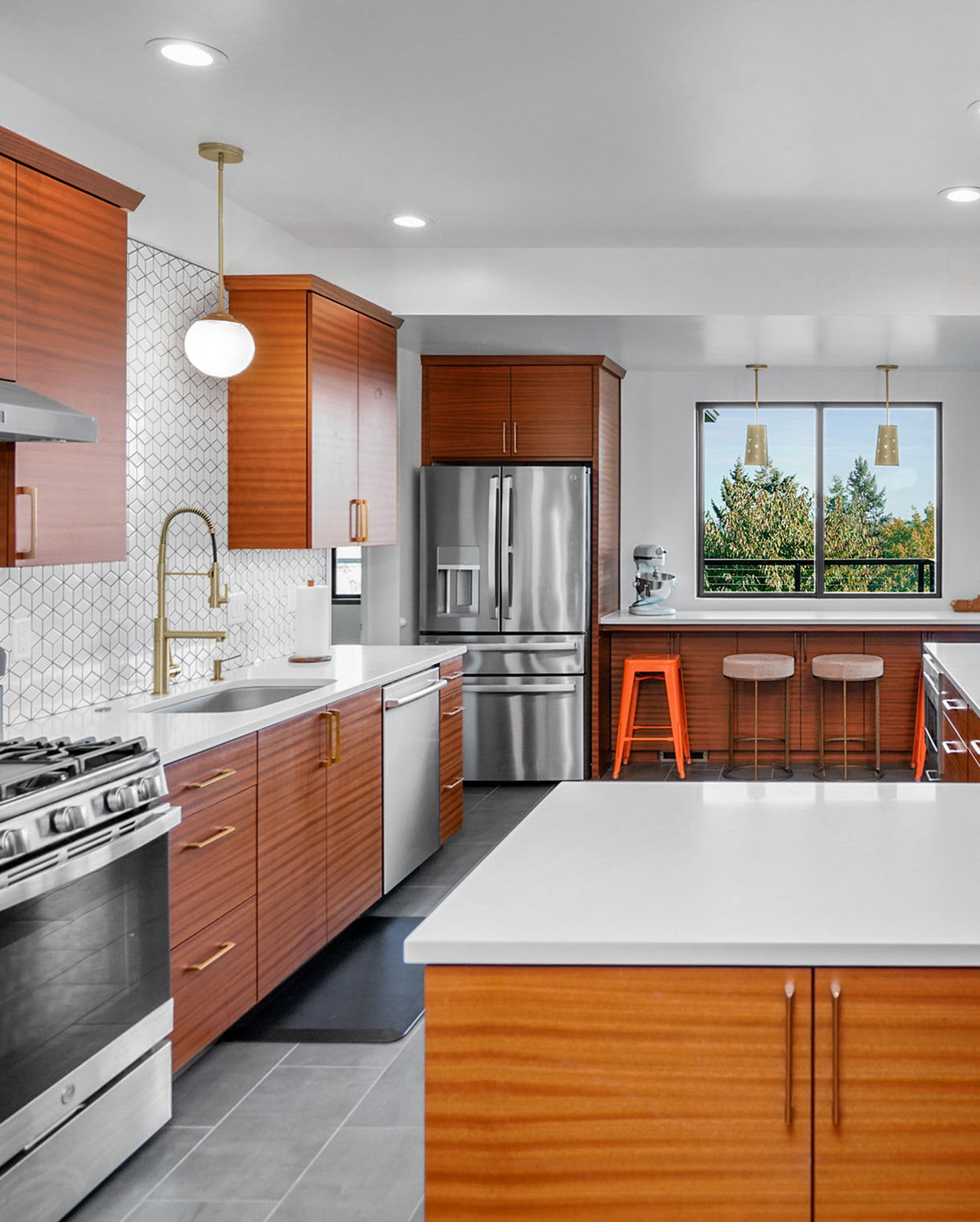 Mahogany Mid-Century Modern
