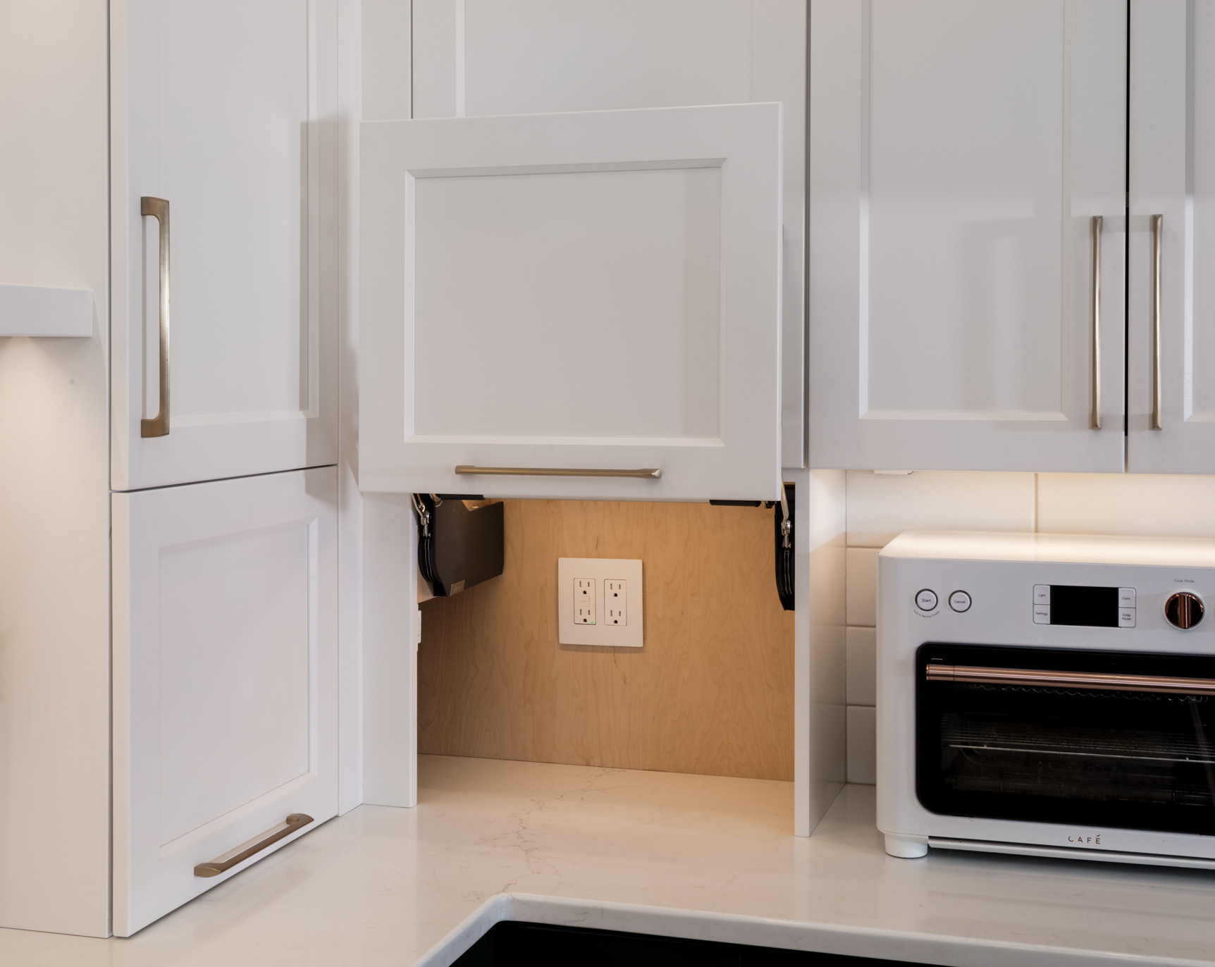 Expansive Forest Green Kitchen