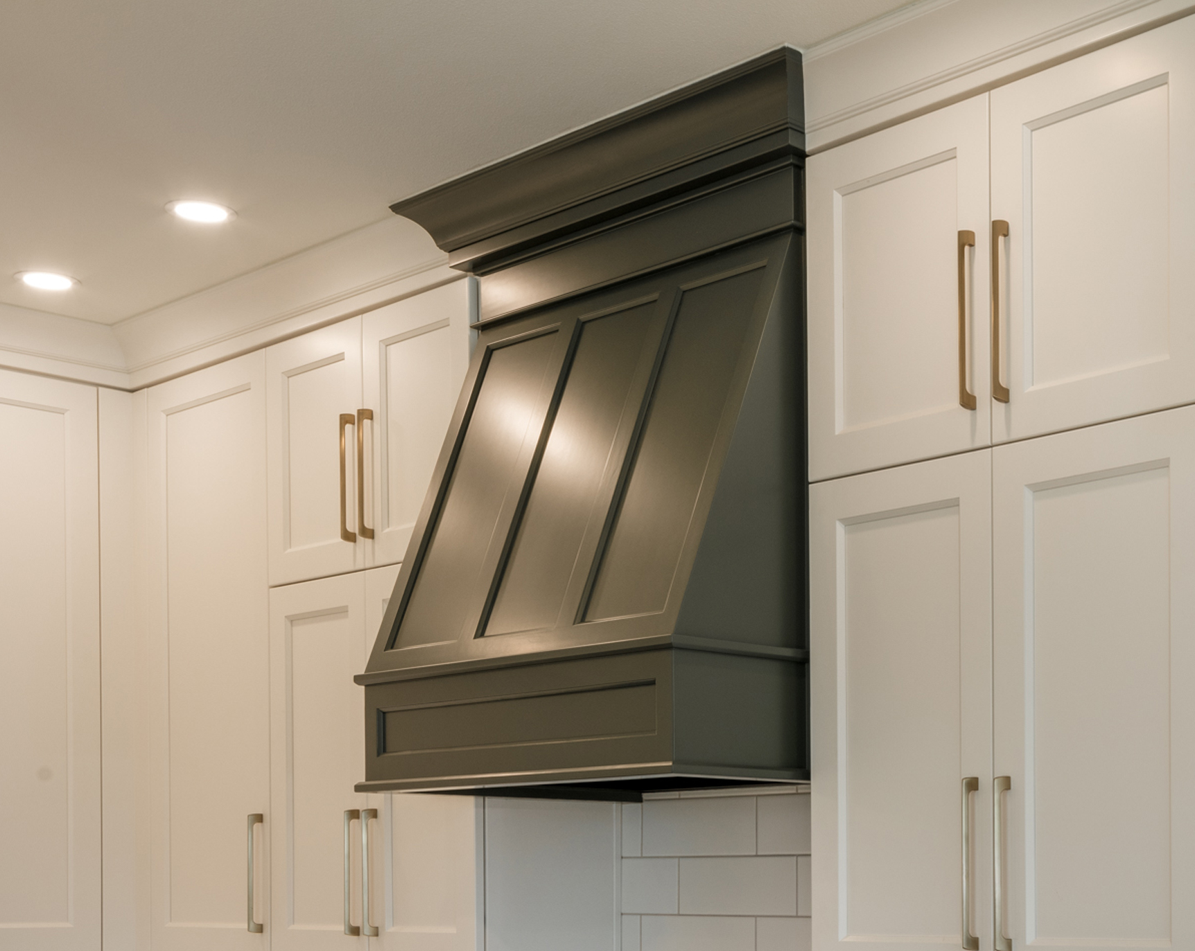 Expansive Forest Green Kitchen