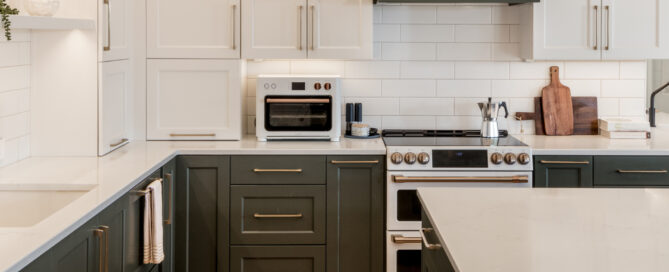 Expansive Forest Green Kitchen