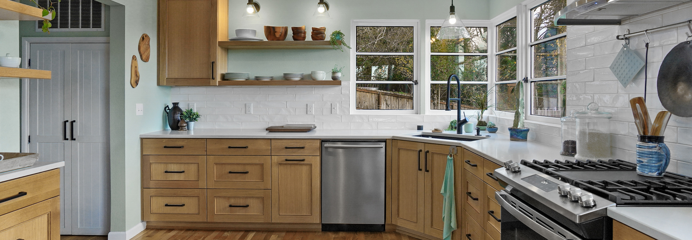 Bright & Open Vintage Kitchen