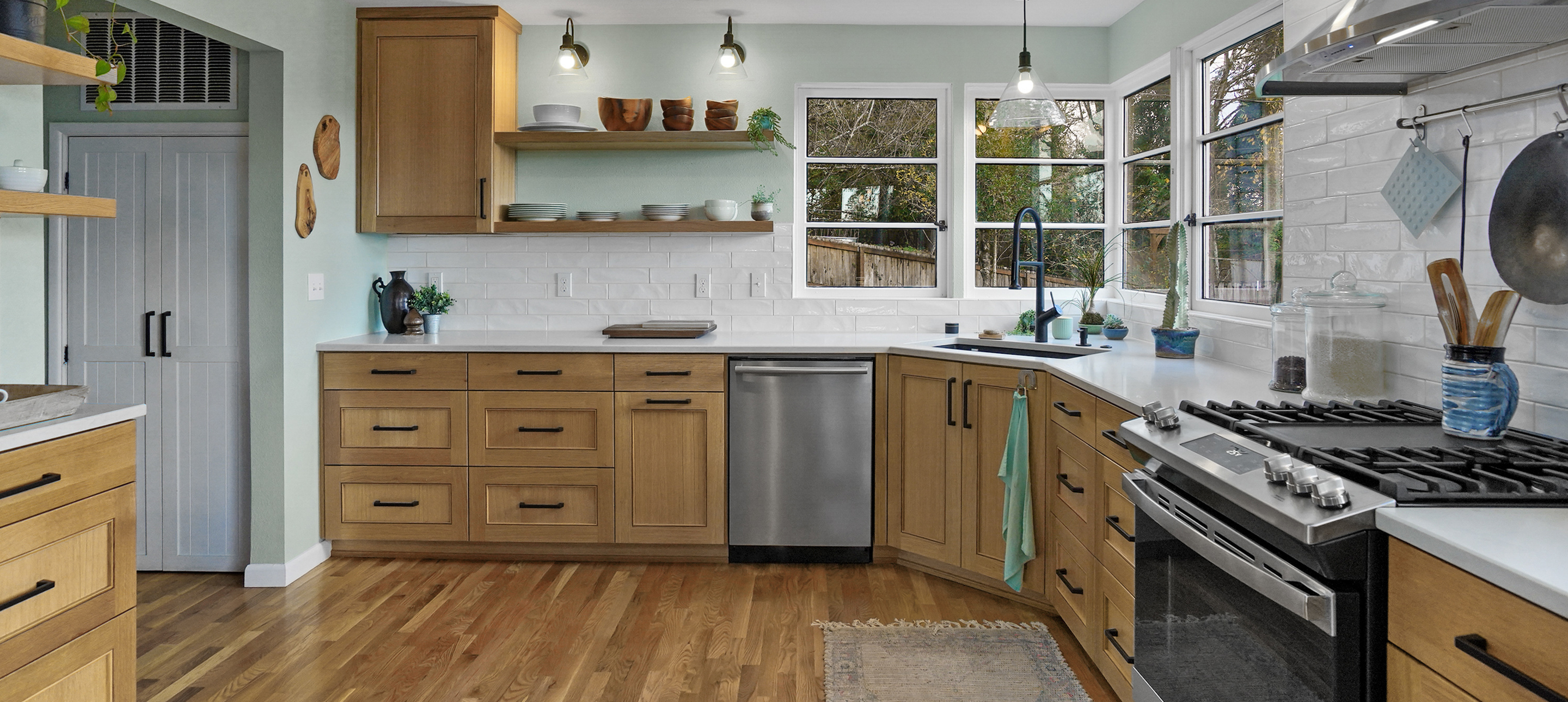 Bright & Open Vintage Kitchen