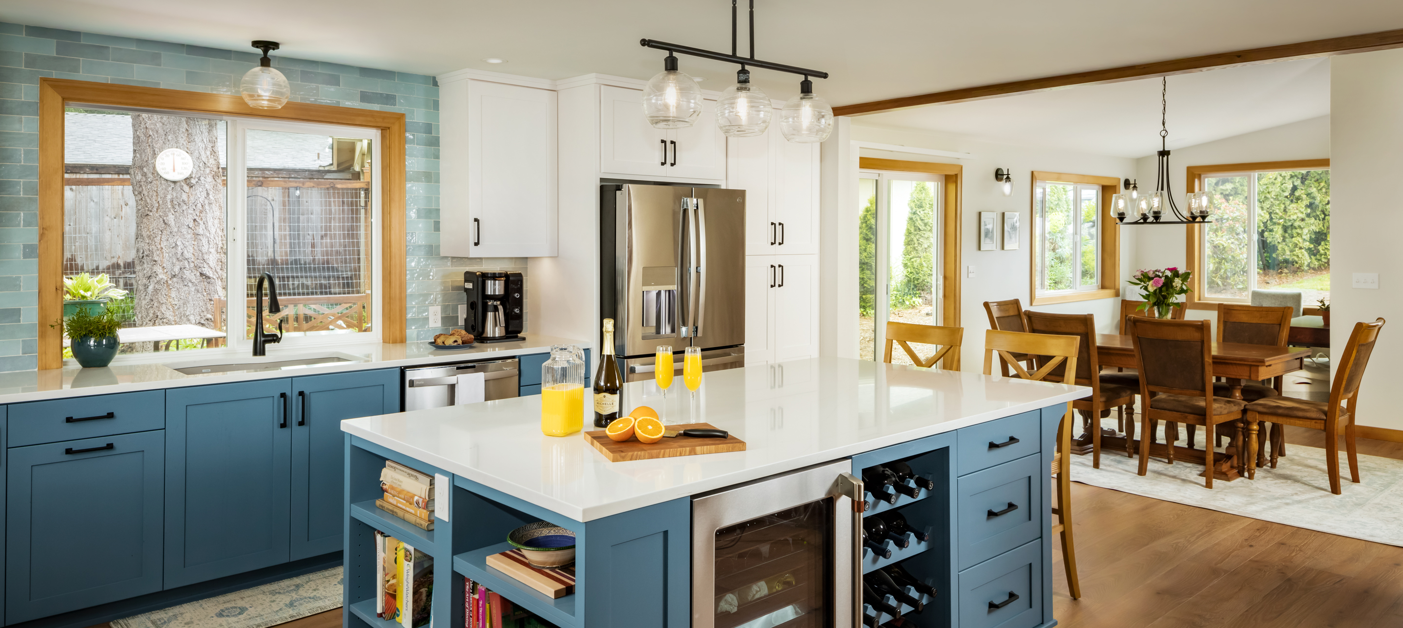 Crafted Blue Kitchen & Addition