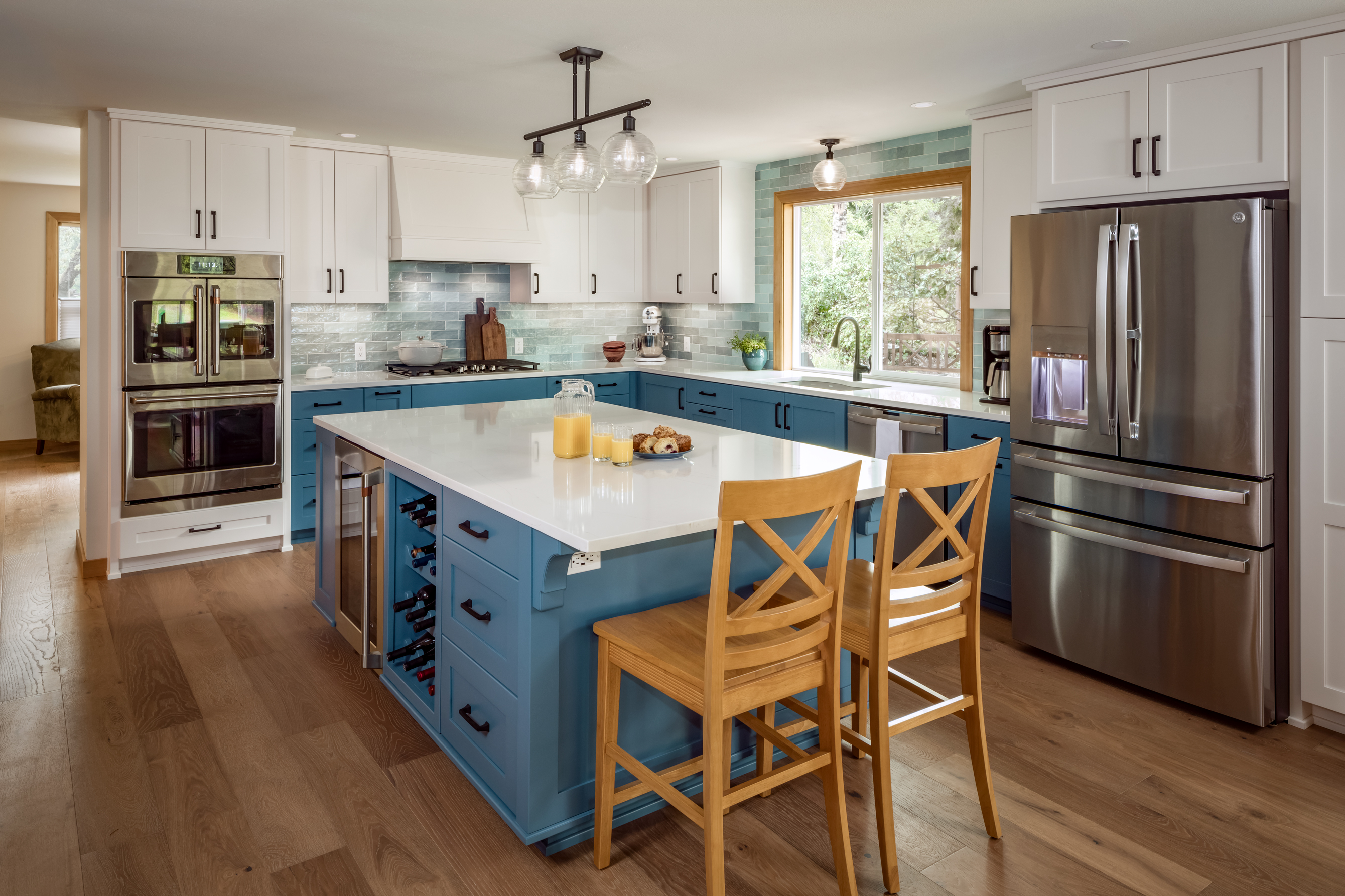 Crafted Blue Kitchen & Addition