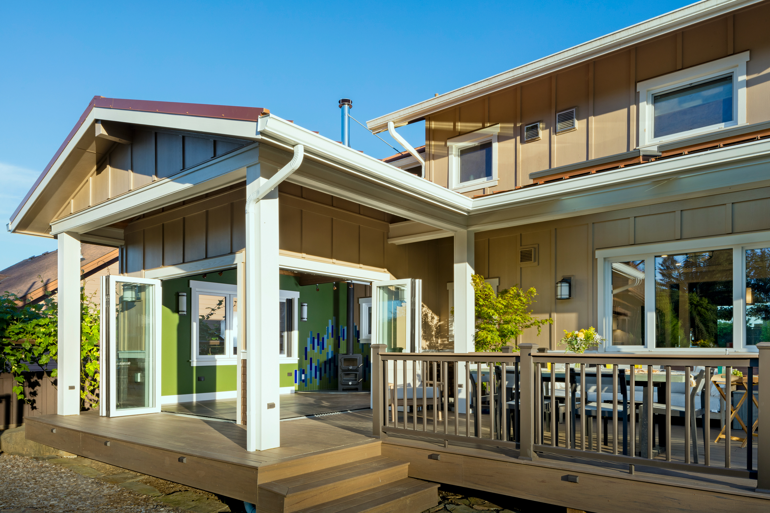 Craftsman Sunroom & Deck Addition