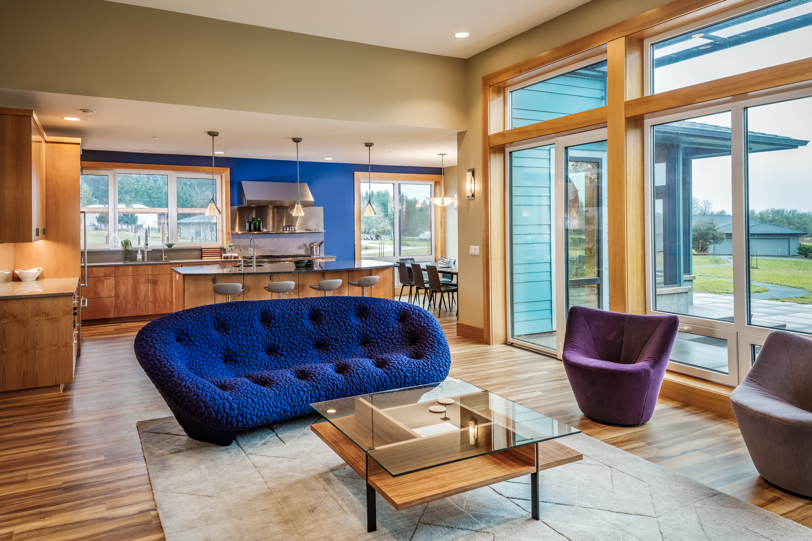 Modern Corvallis Vacation Home Cabinetry