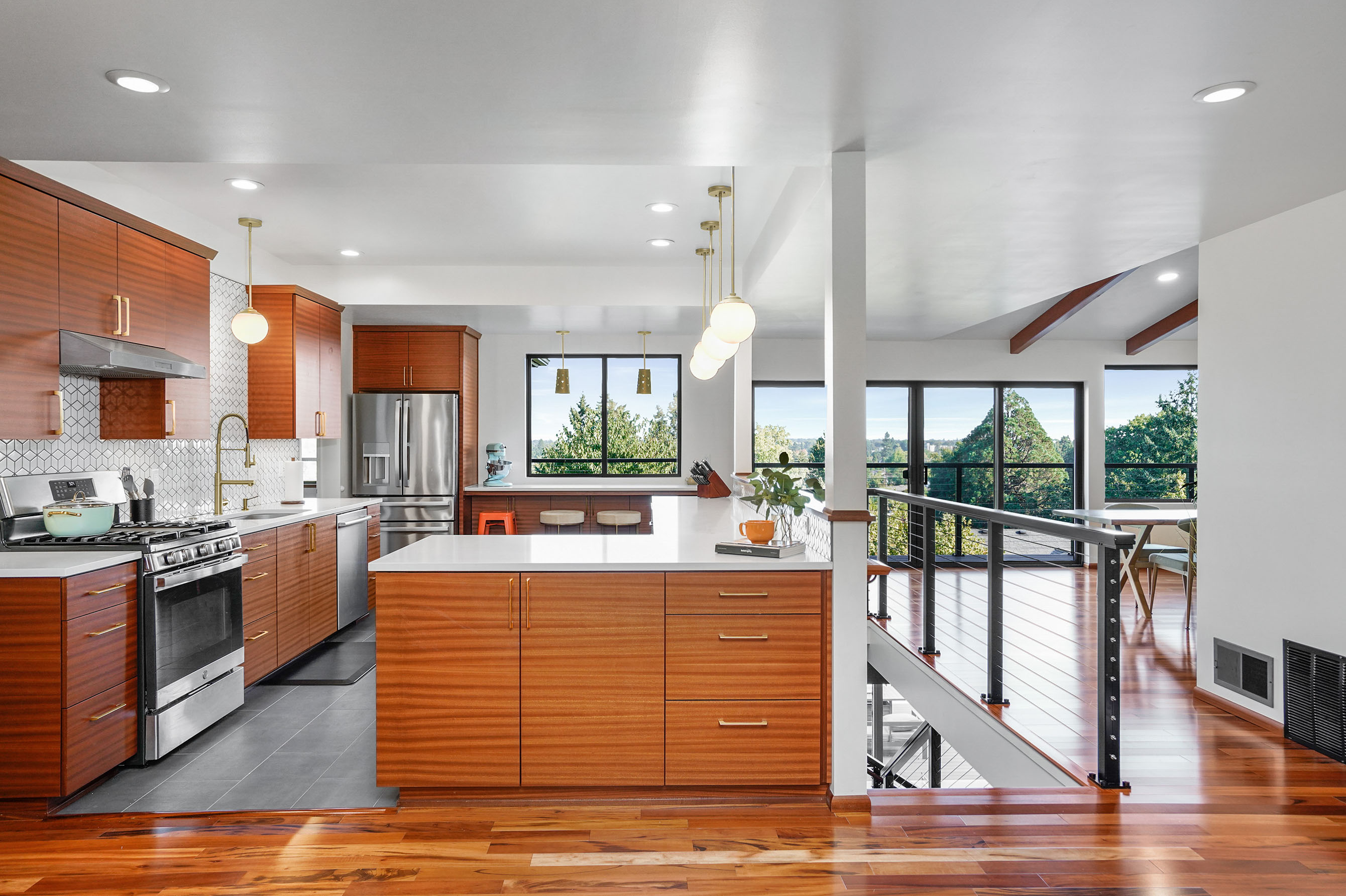 Mahogany Mid-Century Modern