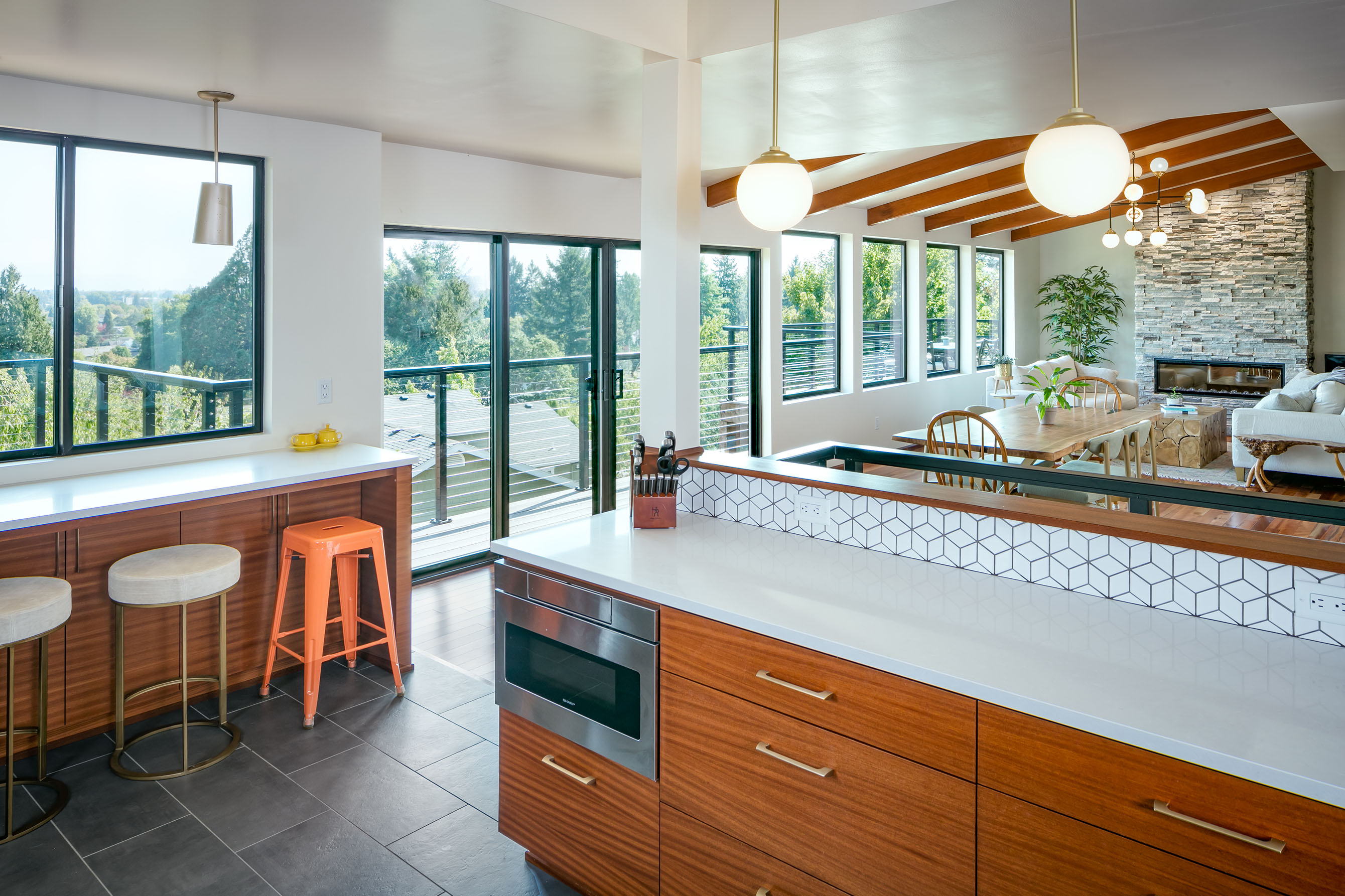 Mahogany Mid-Century Modern