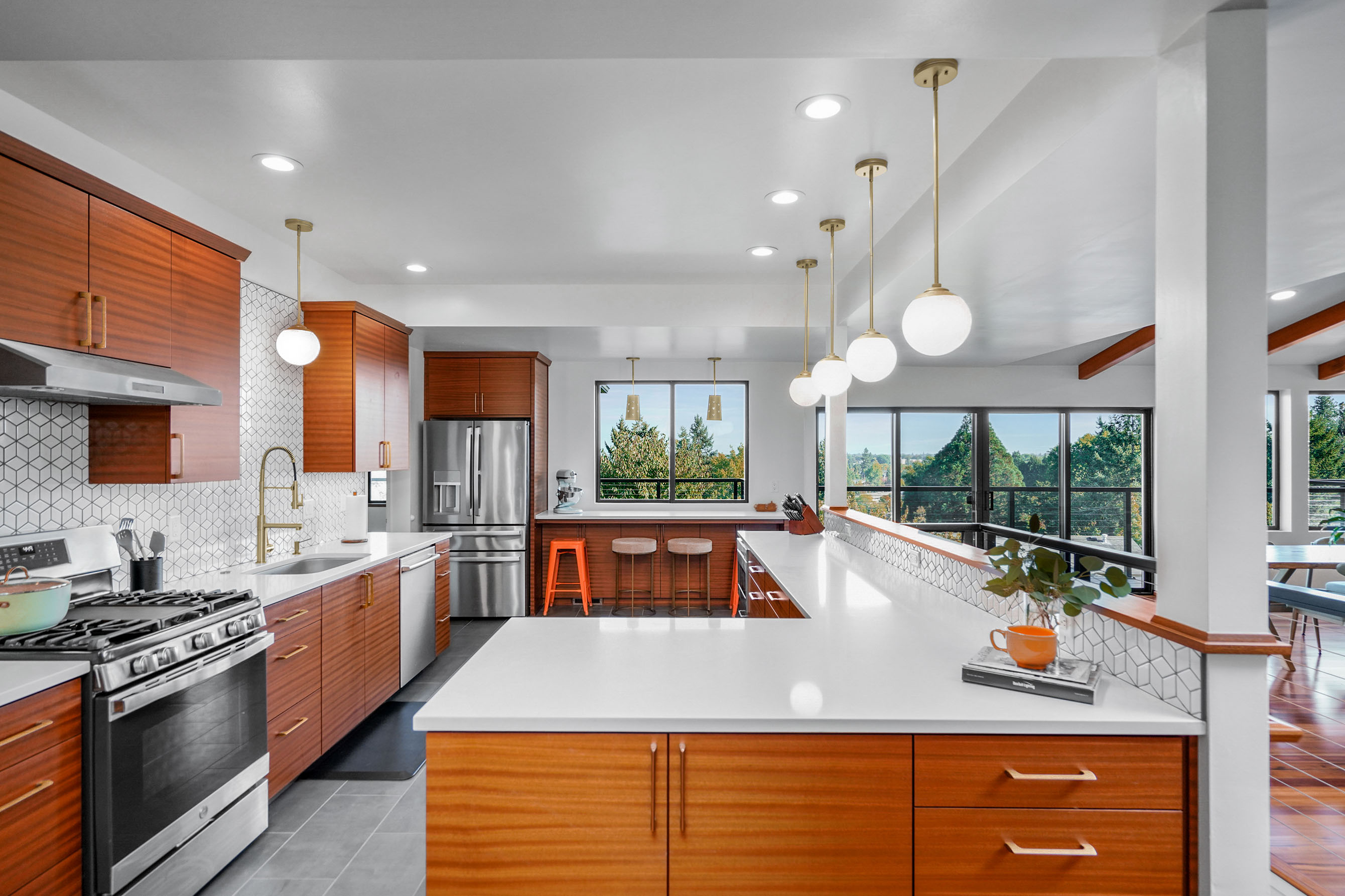 Mahogany Mid-Century Modern