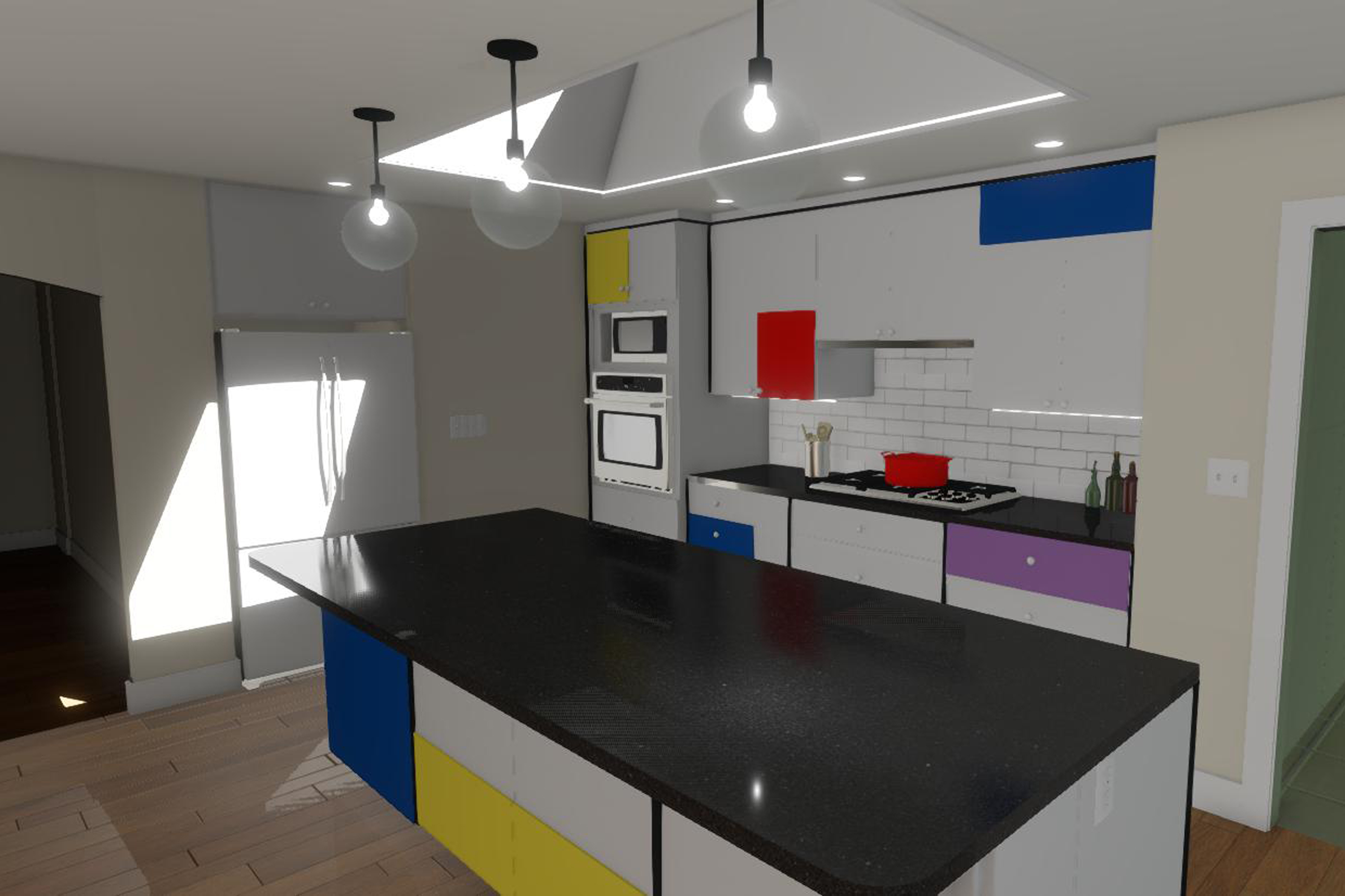 Mondrian Modern Kitchen