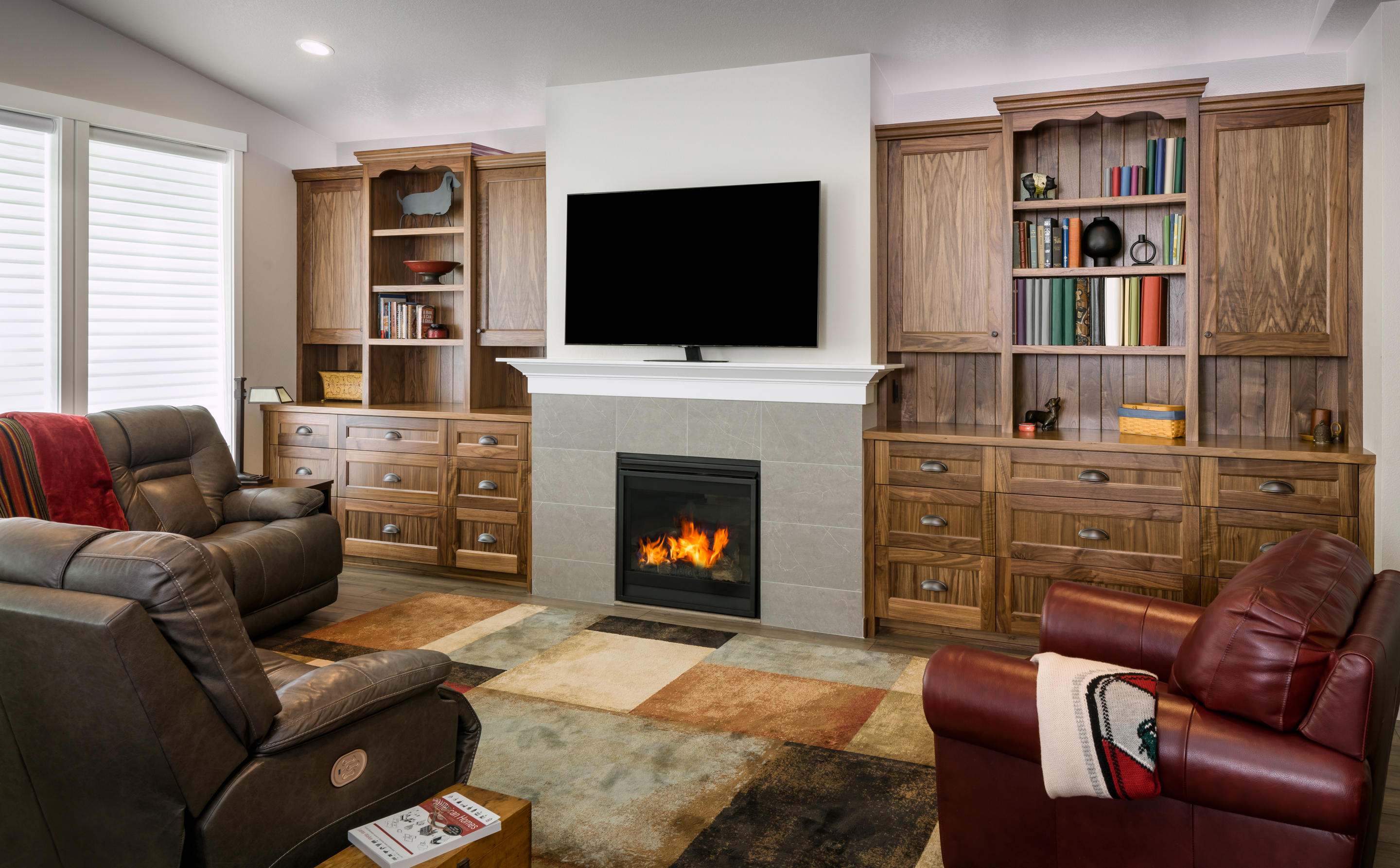 Timeless Black Walnut Built-ins