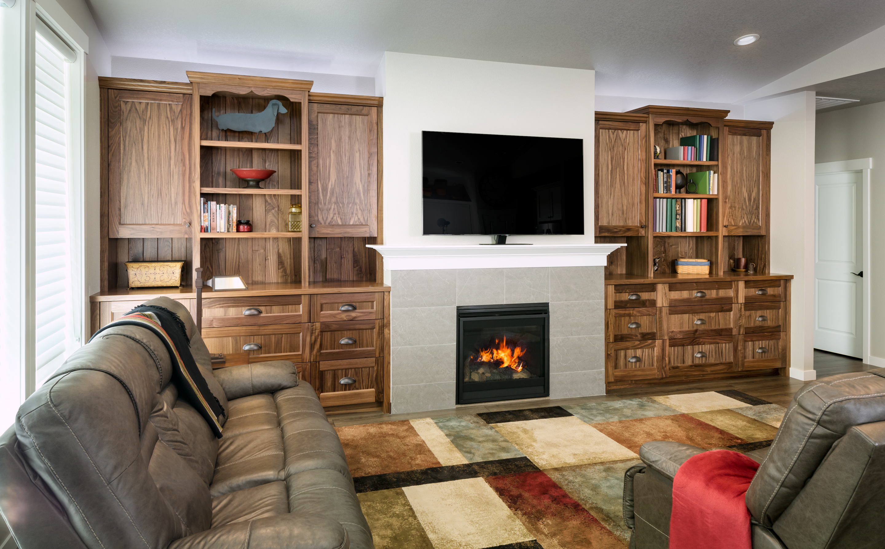 Timeless Black Walnut Built-ins