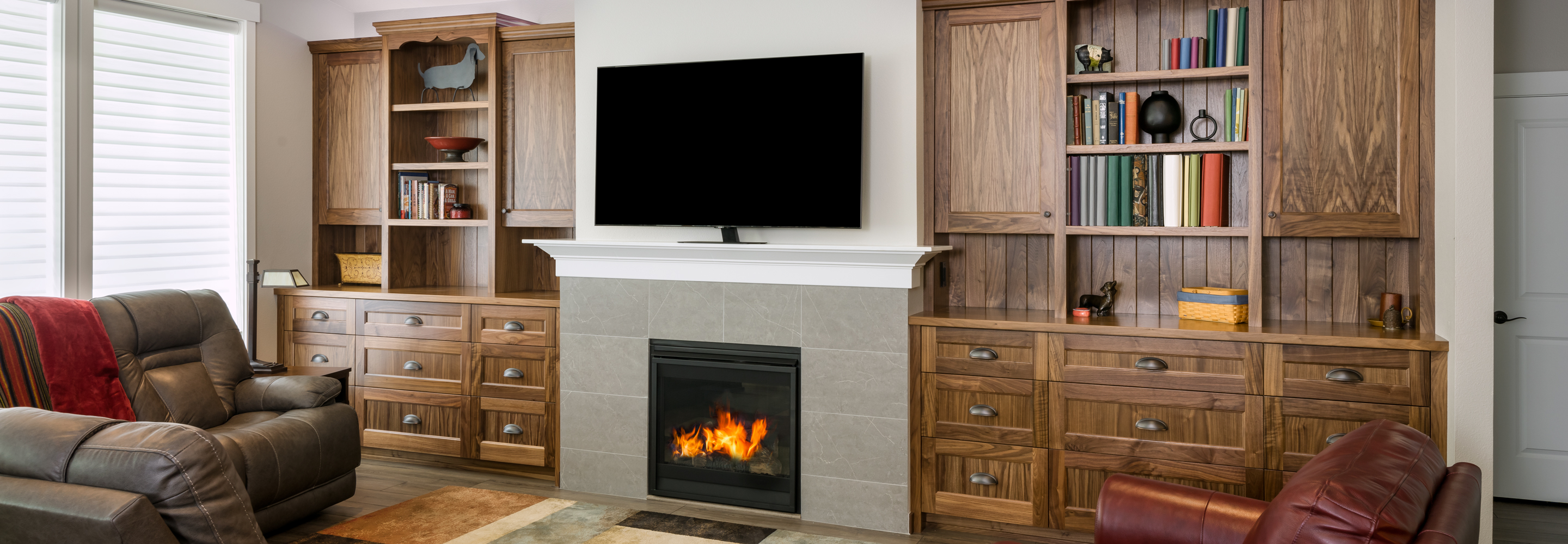 Timeless Black Walnut Built-ins