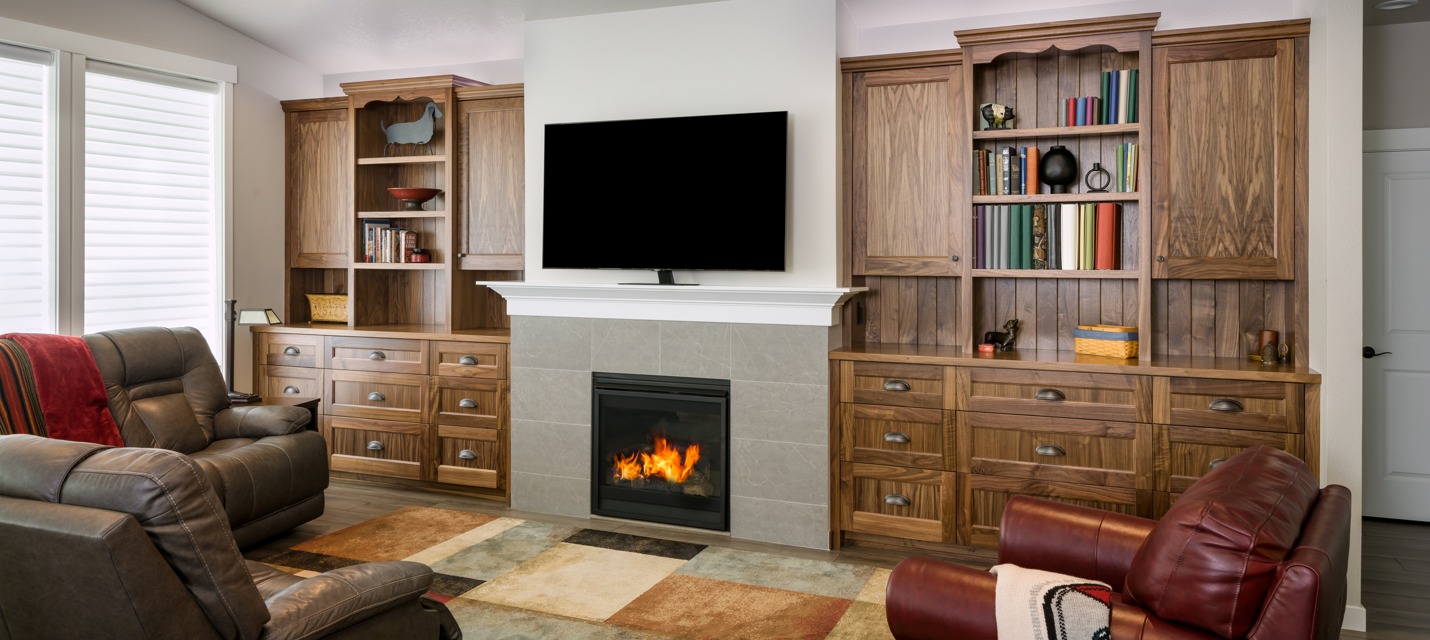 Timeless Black Walnut Built-ins