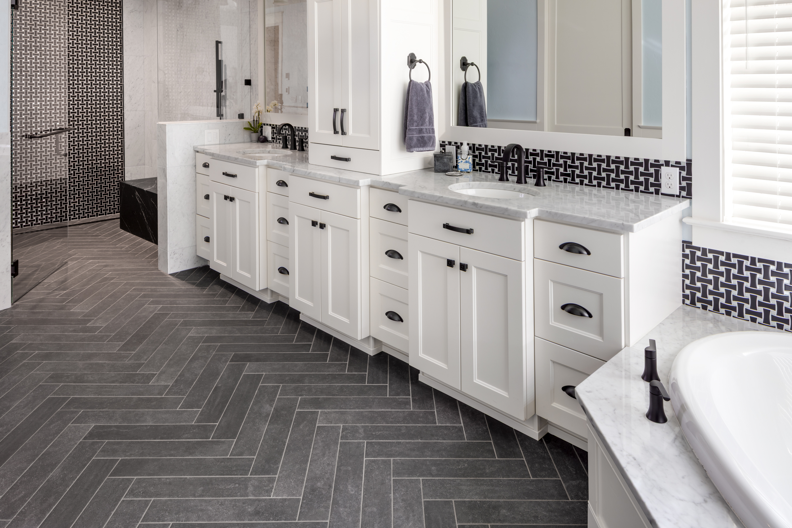 Custom Curbless Spa Bathroom