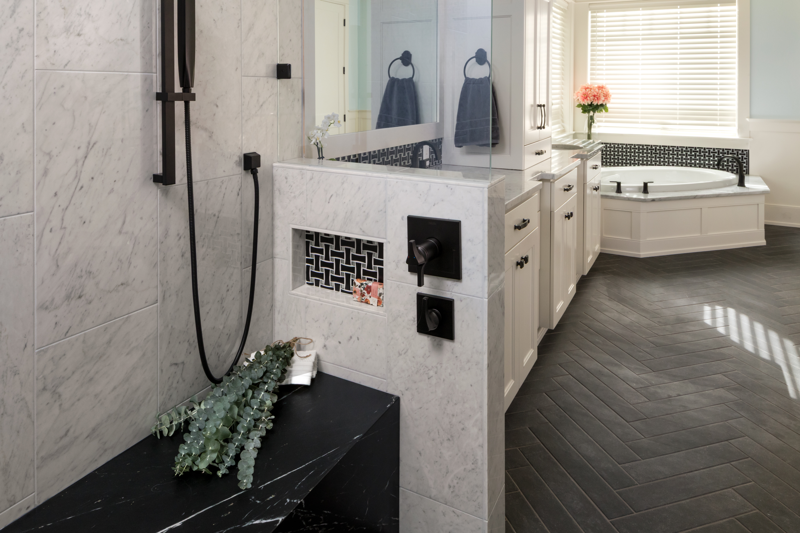 Custom Curbless Spa Bathroom